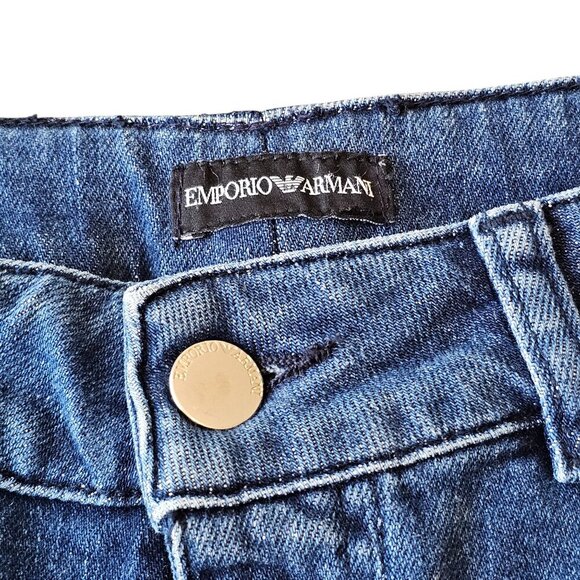 Emporio Armani Light Wash Blue Skinny Jean Sz 26 - Picture 5 of 8